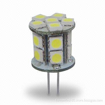 LED Bulb, 16pcs Epistar LED with 12V DC Voltage, 1.9W Power, Measures 34 x 19mm